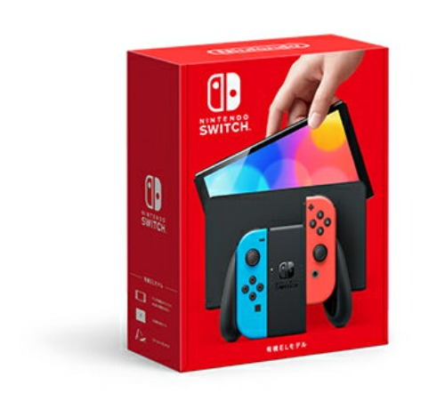 Nintendo Switch有機ELモデルJoy-Con(L)ネオンブルー/(R)ネオンレッド ...
